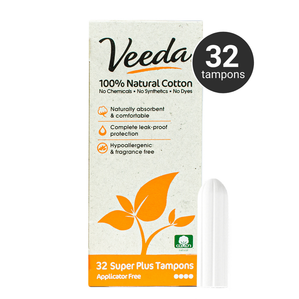 Veeda 100% natural cotton tampons, designed for a woman's shape, are  worry-free in every way. Grab your fave super …