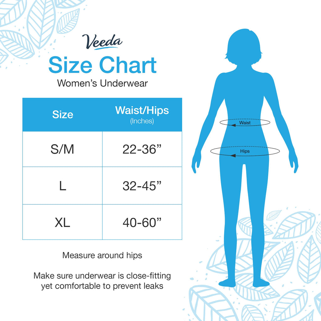 Size Medium Women's Incontinence Underwear